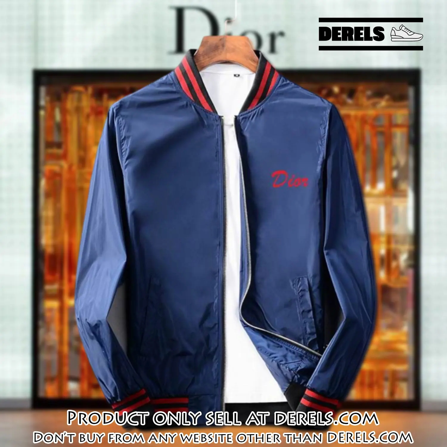 Dior luxury brand varsity zipper jacket vst1038 dr3324753